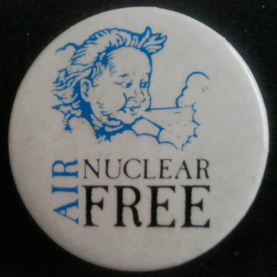Rusted 1982 CND Badge