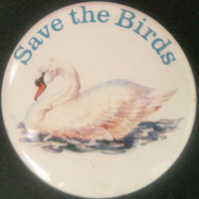 Rusted 1982 CND Badge