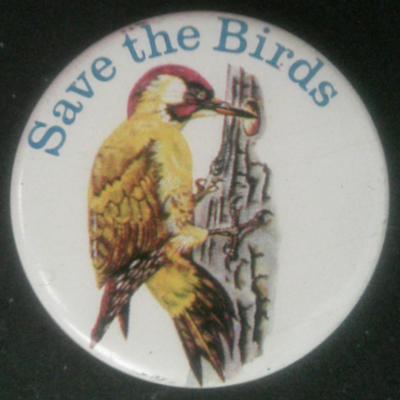 Rusted 1982 CND Badge