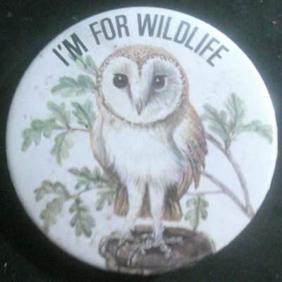 Rusted 1982 CND Badge