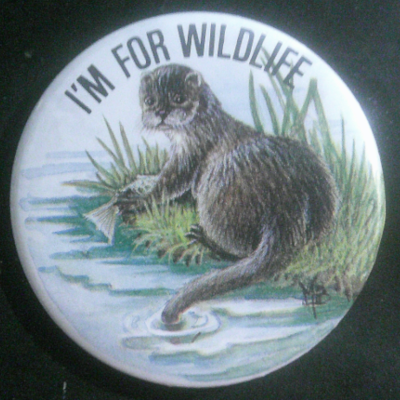 Rusted 1982 CND Badge