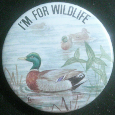Rusted 1982 CND Badge