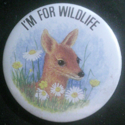 Rusted 1982 CND Badge