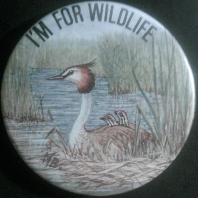 Rusted 1982 CND Badge