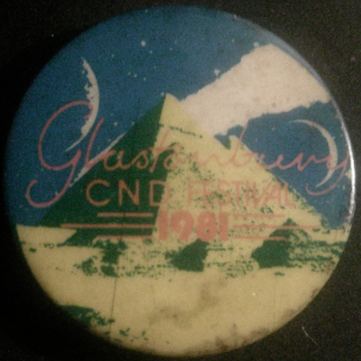 Rusted 1982 CND Badge
