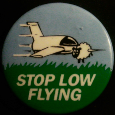 Rusted 1982 CND Badge