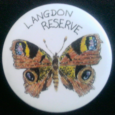 Rusted 1982 CND Badge