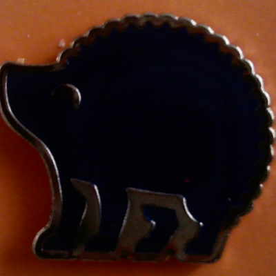 Rusted 1982 CND Badge