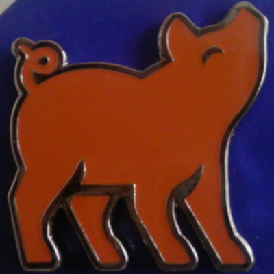 Rusted 1982 CND Badge