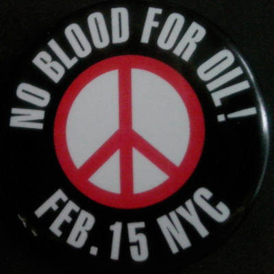 Rusted 1982 CND Badge