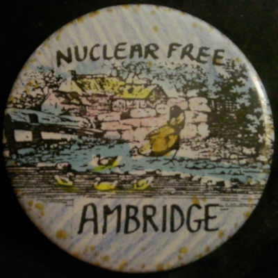 Rusted 1982 CND Badge