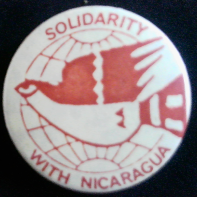 Rusted 1982 CND Badge