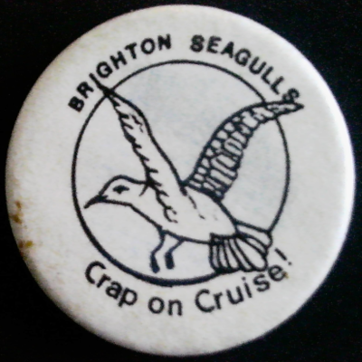 Rusted 1982 CND Badge