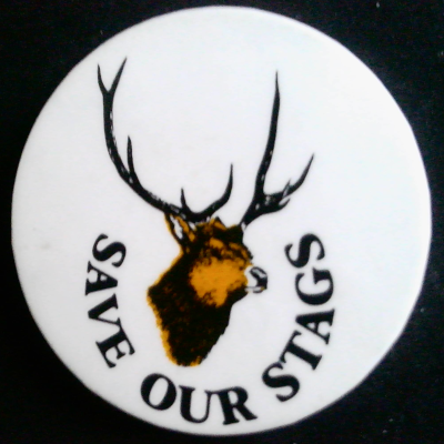 Rusted 1982 CND Badge