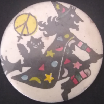 Rusted 1982 CND Badge