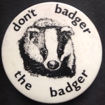 Rusted 1982 CND Badge
