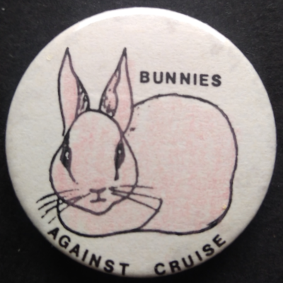 Rusted 1982 CND Badge