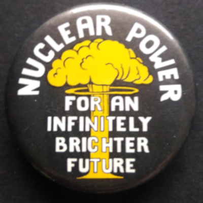 Rusted 1982 CND Badge