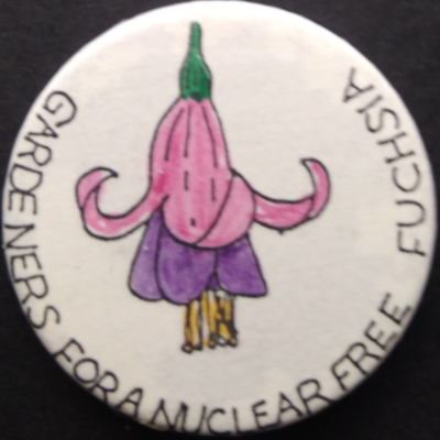 Rusted 1982 CND Badge
