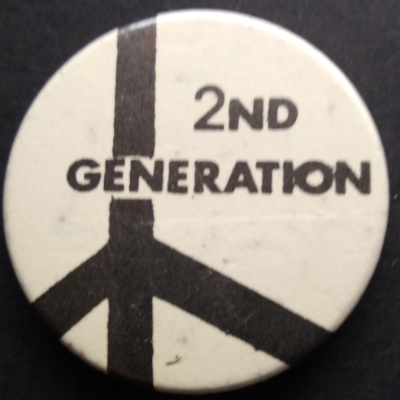 Rusted 1982 CND Badge