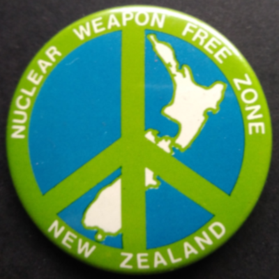 Rusted 1982 CND Badge