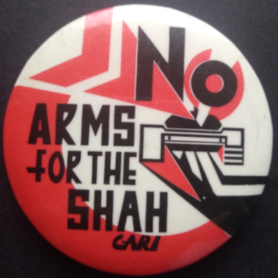 Rusted 1982 CND Badge