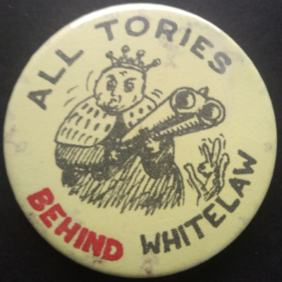 Rusted 1982 CND Badge