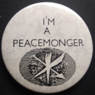 Rusted 1982 CND Badge