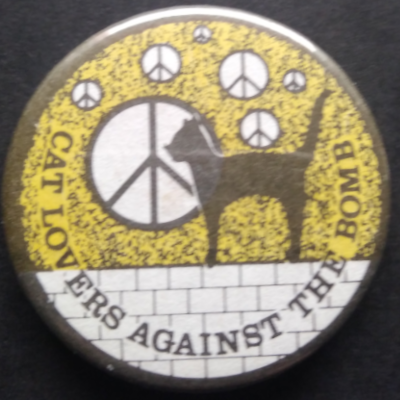 Rusted 1982 CND Badge