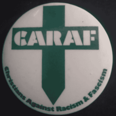Rusted 1982 CND Badge