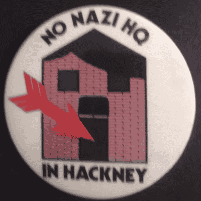 Rusted 1982 CND Badge