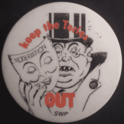 Rusted 1982 CND Badge