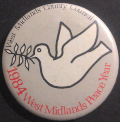 Rusted 1982 CND Badge