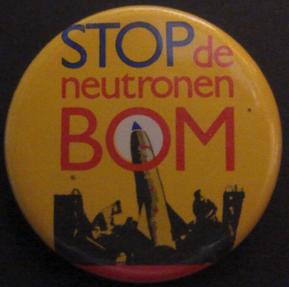 Rusted 1982 CND Badge