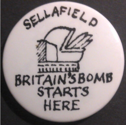 Rusted 1982 CND Badge