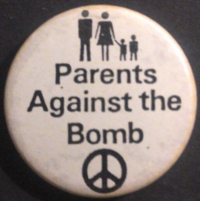 Rusted 1982 CND Badge