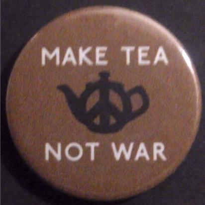Rusted 1982 CND Badge