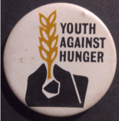 Rusted 1982 CND Badge