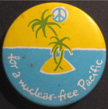 Rusted 1982 CND Badge