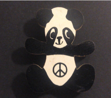 Rusted 1982 CND Badge