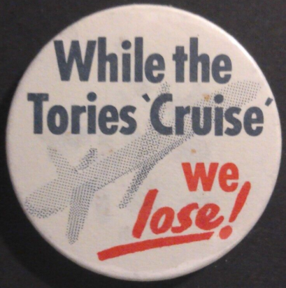 Rusted 1982 CND Badge