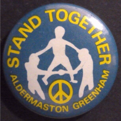 Rusted 1982 CND Badge