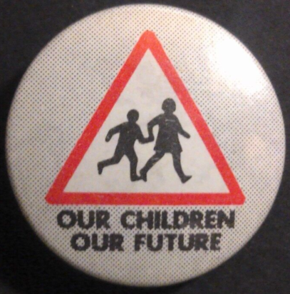 Rusted 1982 CND Badge