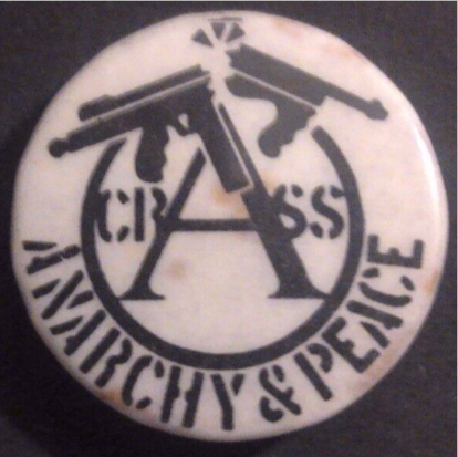 Rusted 1982 CND Badge