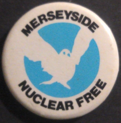 Rusted 1982 CND Badge