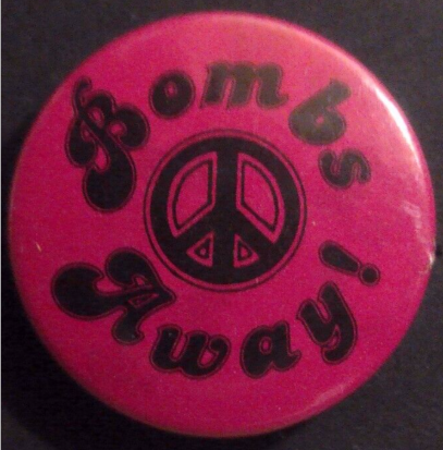 Rusted 1982 CND Badge