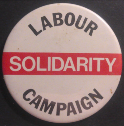 Rusted 1982 CND Badge