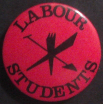 Rusted 1982 CND Badge