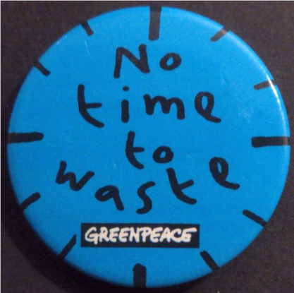 Rusted 1982 CND Badge
