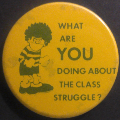 Rusted 1982 CND Badge